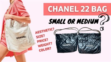 chanel 22 bag medium price|chanel 22 bag size comparison.